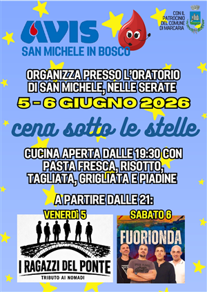 Festa Avis San Michele - Cena sotto le stelle -